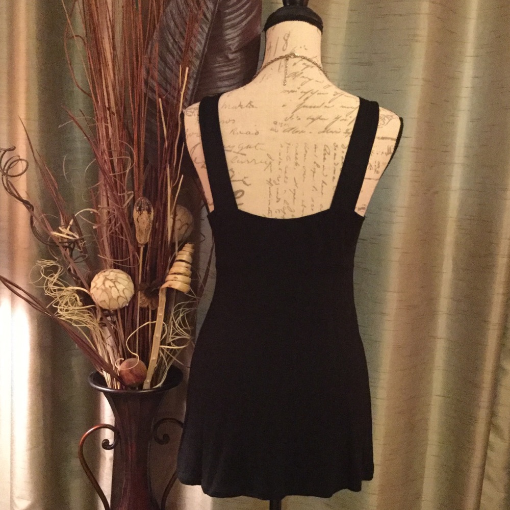 Gorgeous Black Jewel Embellished Dress Top - Picture 4 of 6